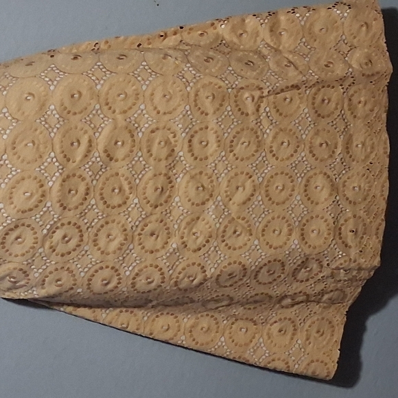 Banana Republic Cream A-Line Embellished Skirt - Picture 3 of 8